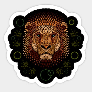 Lion Face Sticker